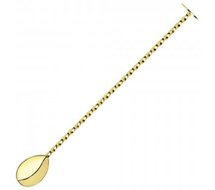 Bar Spoon Classic Gold Plated 27Cm