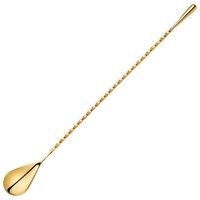 Colher De Bar Teardrop Dourada 30Cm