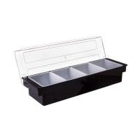 Organizador Frutas Preto 4 compartimentos