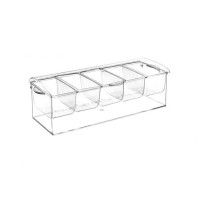Organizador Frutas Transparente 4 compartimentos