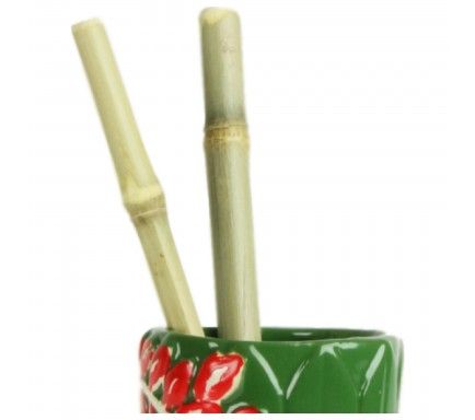 Bamboo Straws 25 cm (Pack 10)