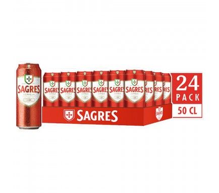 Beer Sagres Lata 50 Cl  -  (Pack 24)