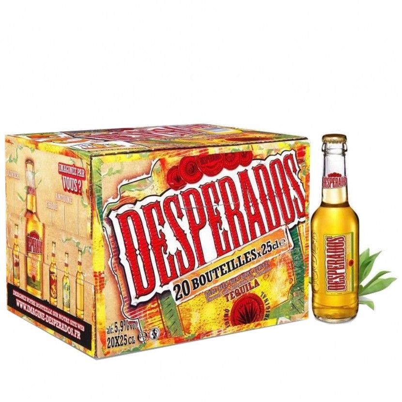 1,95 €  Cerveja Desperados França Garrafa Terço 33 cl