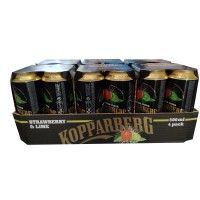 Cidra Kopparberg Morango/Lima Lata 50 Cl  -  (Pack 24)