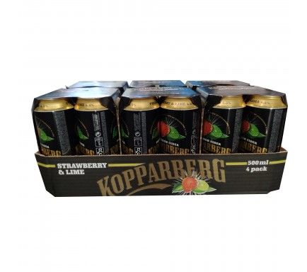 Cider Kopparberg Morango/Lima Can 50 Cl  -  (Pack 24)