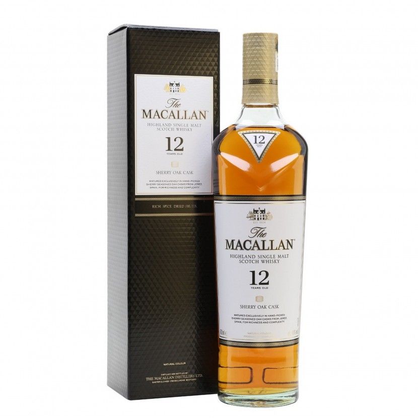 Whisky Malt Macallan Sherry Cask 12 Anos 70 Cl