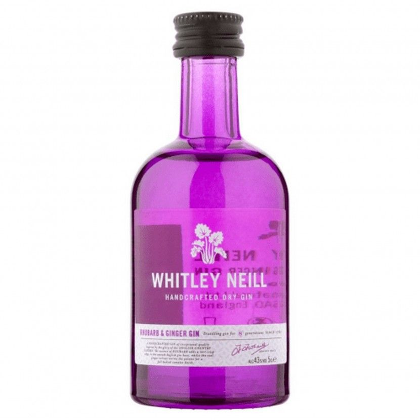 Mini Gin Whitley Neill Rhubarb & Ginger 5 Cl
