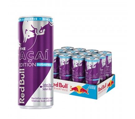 Red Bull Açai Sugarfree Can 25 Cl - (Pack 12)