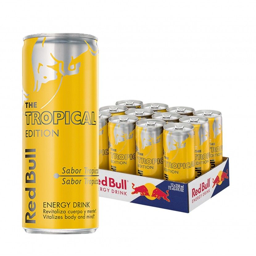 Red Bull Tropical Can 25 Cl  -  (Pack 12)