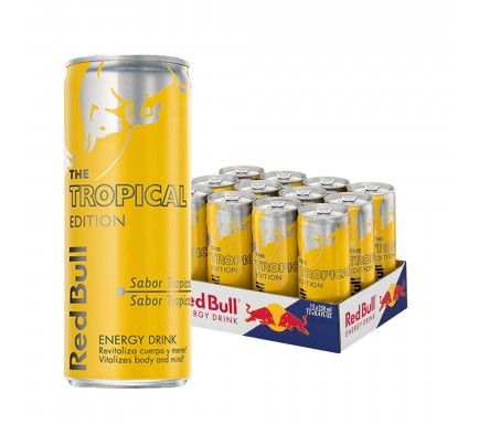 Red Bull Tropical Lata 25 Cl  -  (Pack 12)