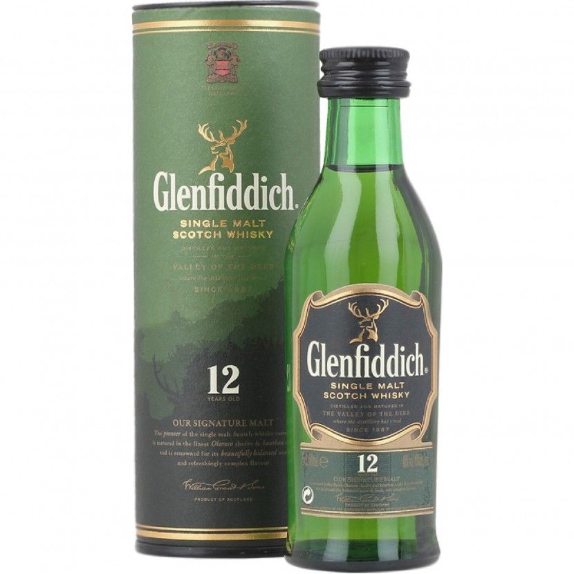 Whisky Malt Glenfiddich 12 Anos 5 Cl