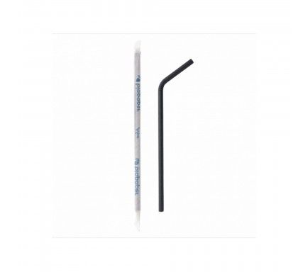 Paper Straws Black 5.8x220 mm (Pack 250)