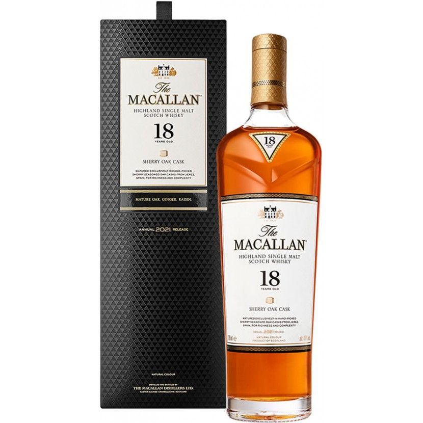 Whisky Malt Macallan Sherry Cask 18 Anos 70 Cl