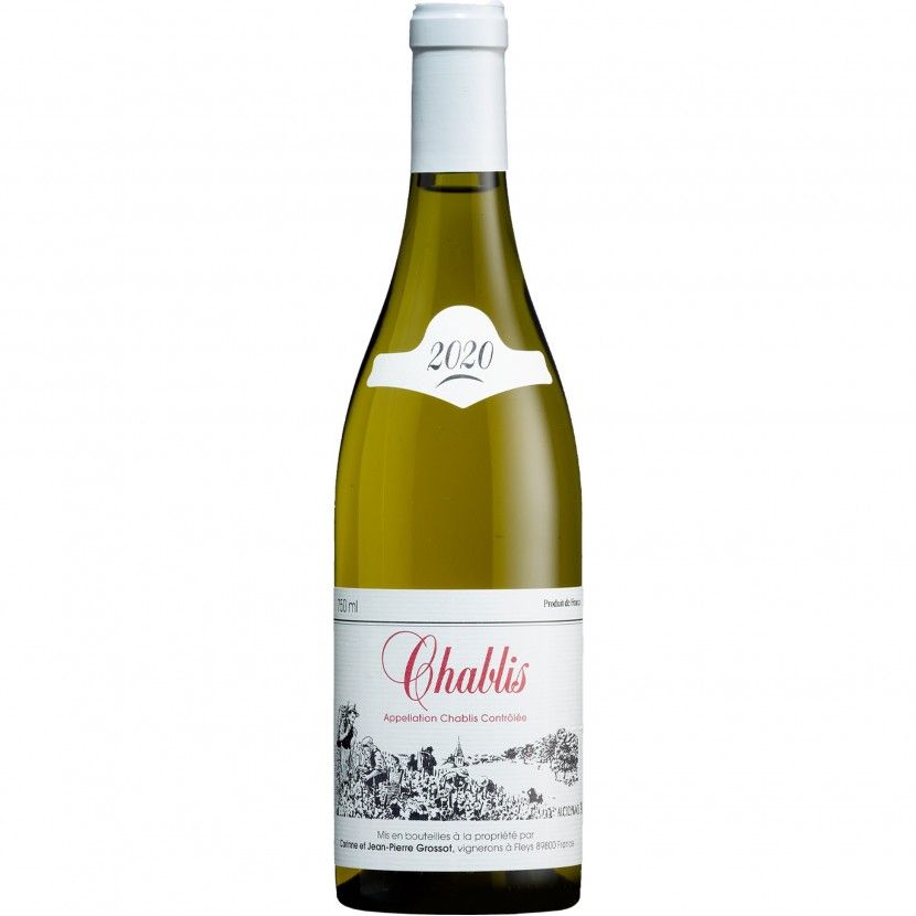 Vinho Branco Grossot Chablis Borgonha Chardonnay 2020 75 Cl