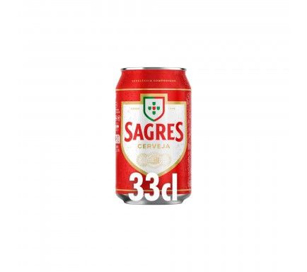Sagres Lata 33 Cl (Pack 24)