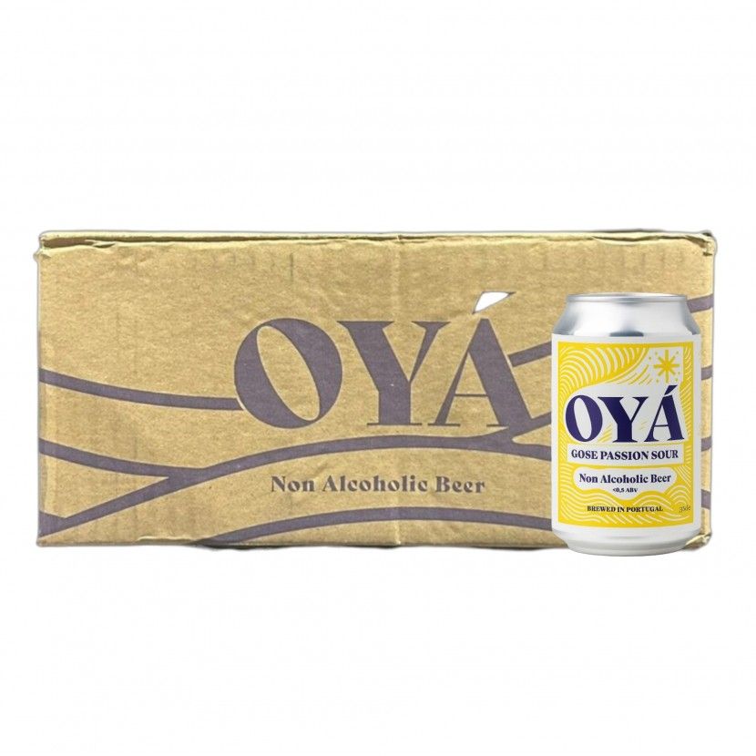 Cerveja Oya Gose Passion Sour S/Alcool 33 Cl (Pack 12)