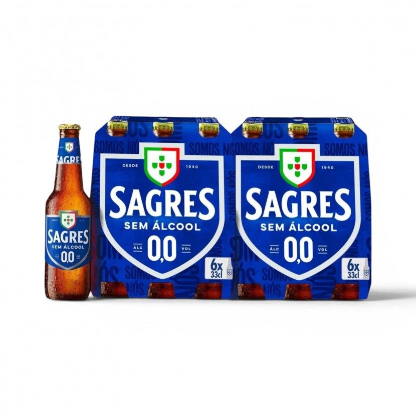 Sagres S/ Alcool Tp 33 Cl (Pack 24)