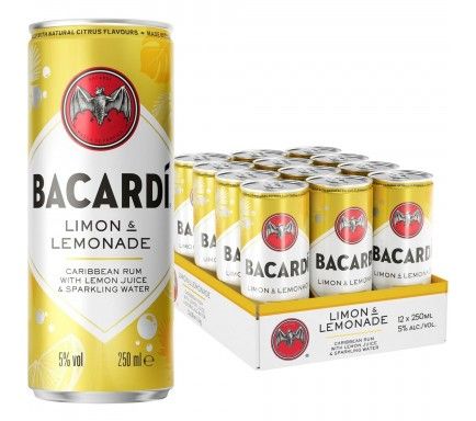 Bacardi Limon - Lemonade 25 Cl (Pack 12)