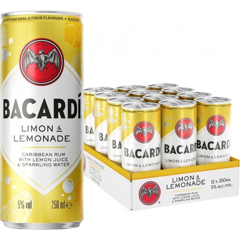 Bacardi Limon - Lemonade 25 Cl (Pack 12)