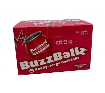 BuzzBallz Strawberry 20 Cl (Pack 12)