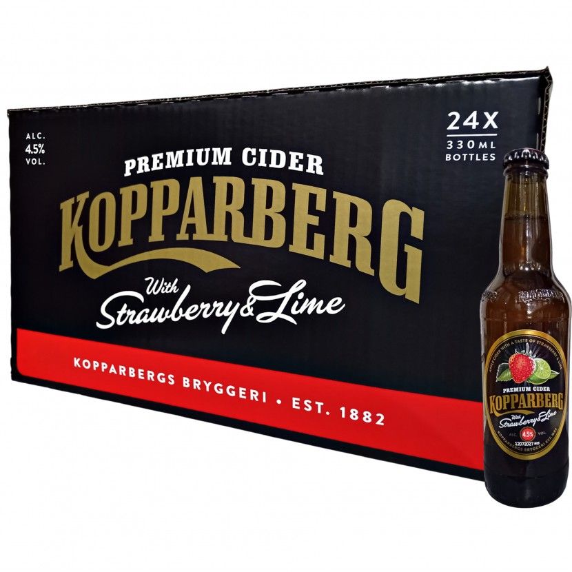 Kopparberg Morango/Lima Gfa 33 Cl (Pack 24)