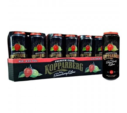 Kopparberg Morango/Lima Lata 50 Cl (Pack 24)