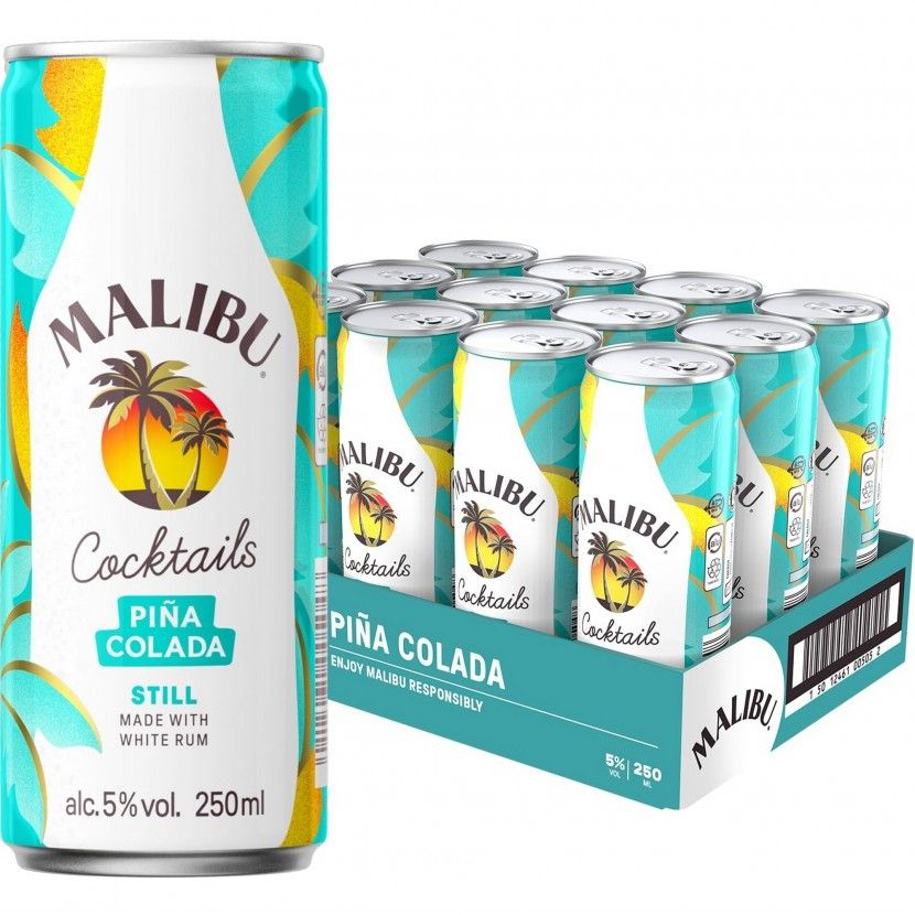 Licor Malibu Pina Colada 25 Cl (Pack 12)