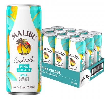 Licor Malibu Pina Colada 25 Cl (Pack 12)